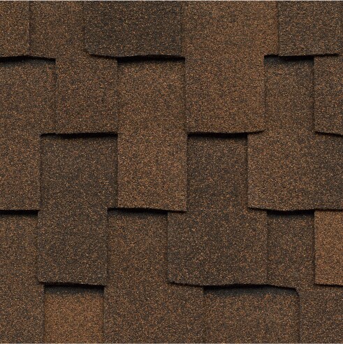 Close-up of Grand Sequoia roof shingle made in the USA by GAF