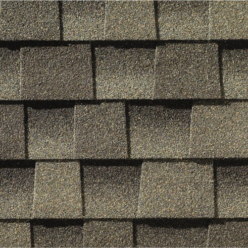 Close-up of Timberline HDZ roofing shingle made in America by GAF