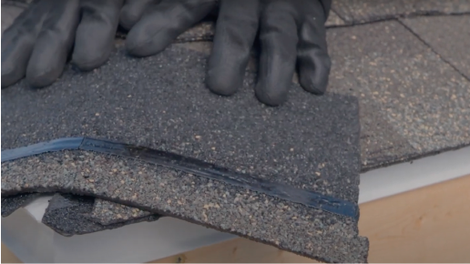 Video thumbnail for Installing GAF Timbertex and Seal-A-Ridge shingles