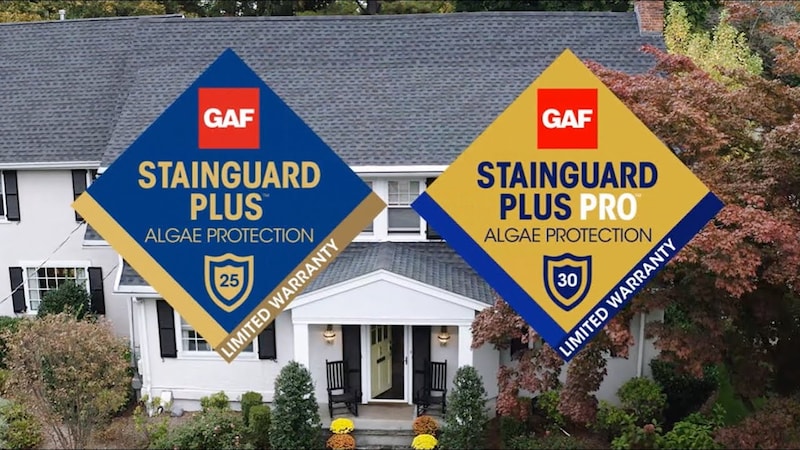 GAF StainGuard and StainGuard Plus Warranty Diamonds
